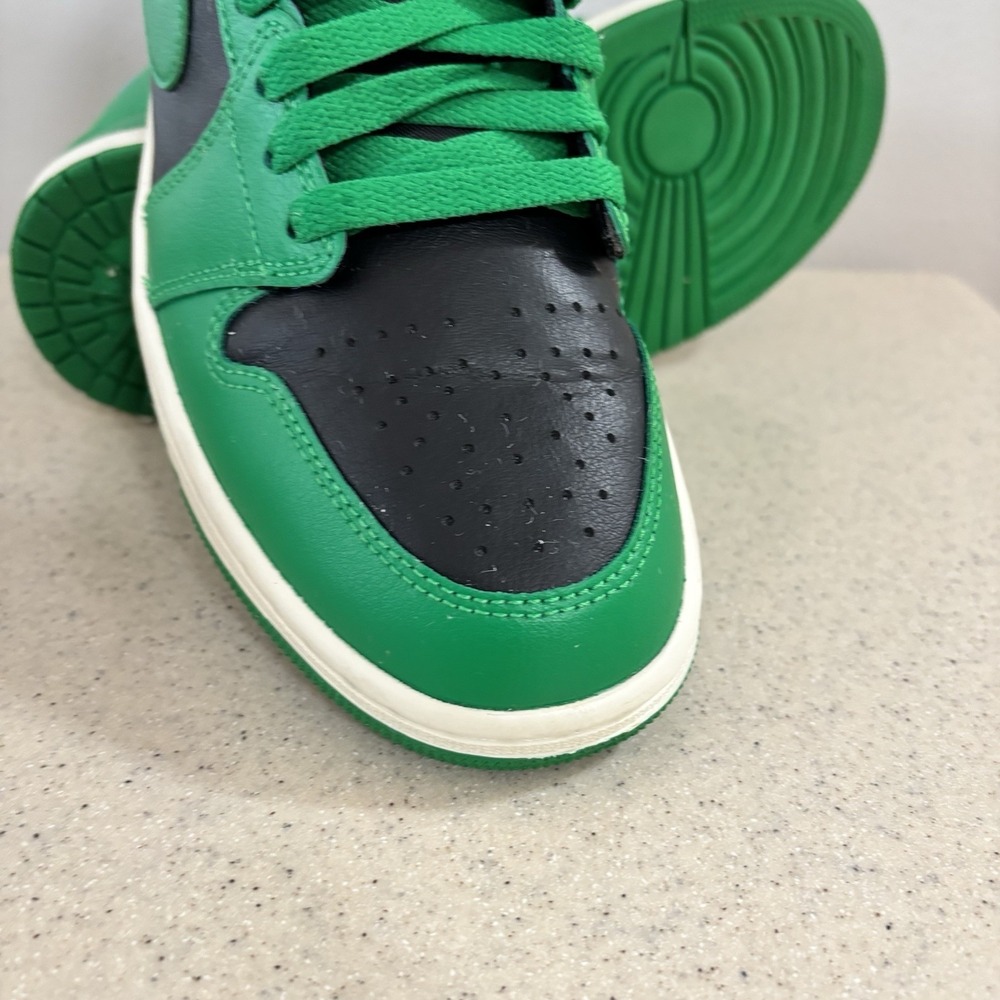 Nike Air Jordan 1 Mid Green Black Blue BQ6472-033 Size 8.5 Women's Excellent - Picture 10 of 15